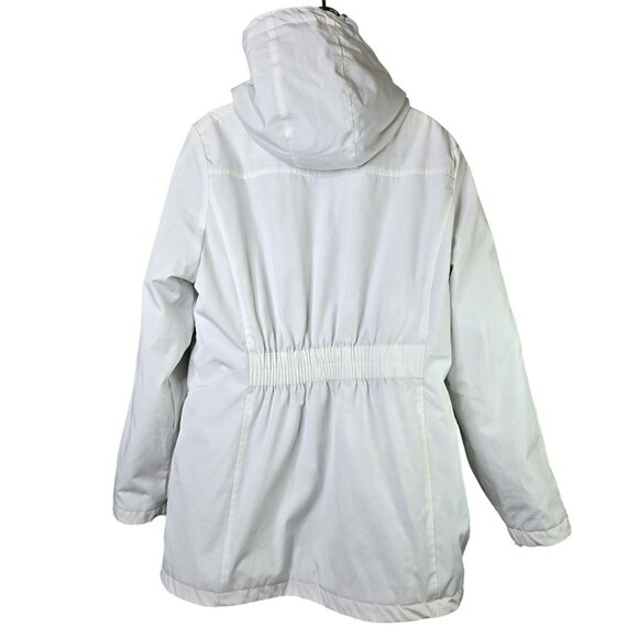 Tommy Hilfiger Womens Sz LG 3-in-1 Systems All Weather Jacket White Navy Coat - Picture 5 of 15